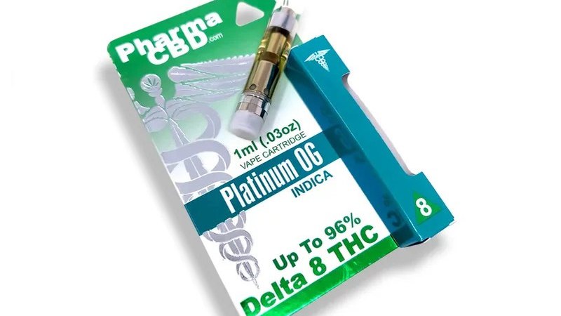 1 ml cartridge with platinum og indica strain from PharmaCBD