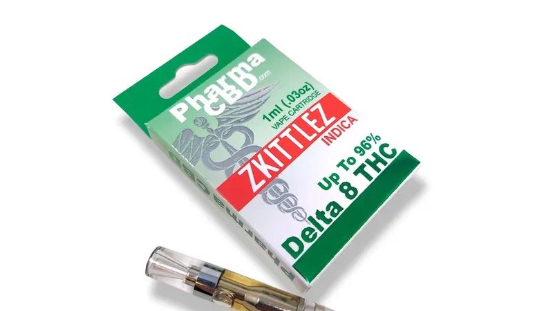 zkittlez indica strain vape cartridge from PharmaCBD