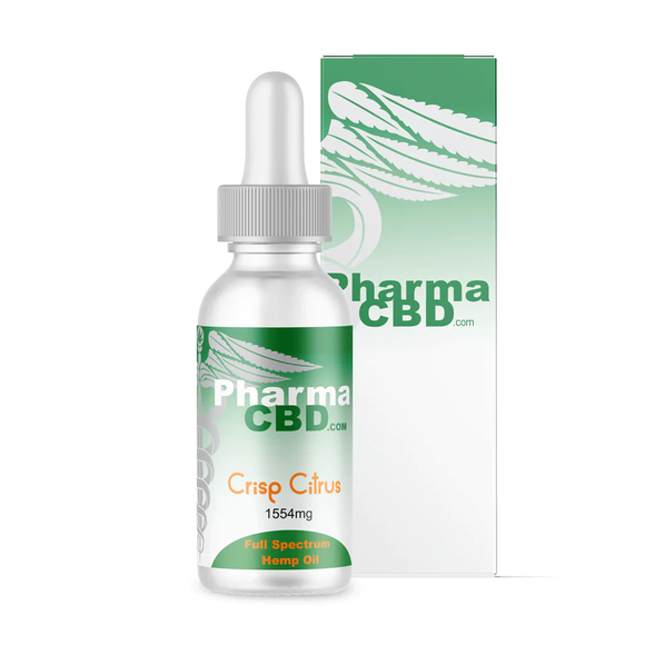 1554mg of Crisp Citrus Full-Spectrum Hemp Oil Tincture