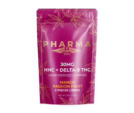 Delta 9 / HHC Gummies - Mango Passion Fruit (30mg)