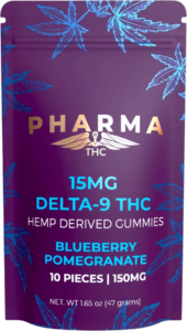 Delta 9 THC Gummies - Blueberry Pomegranate