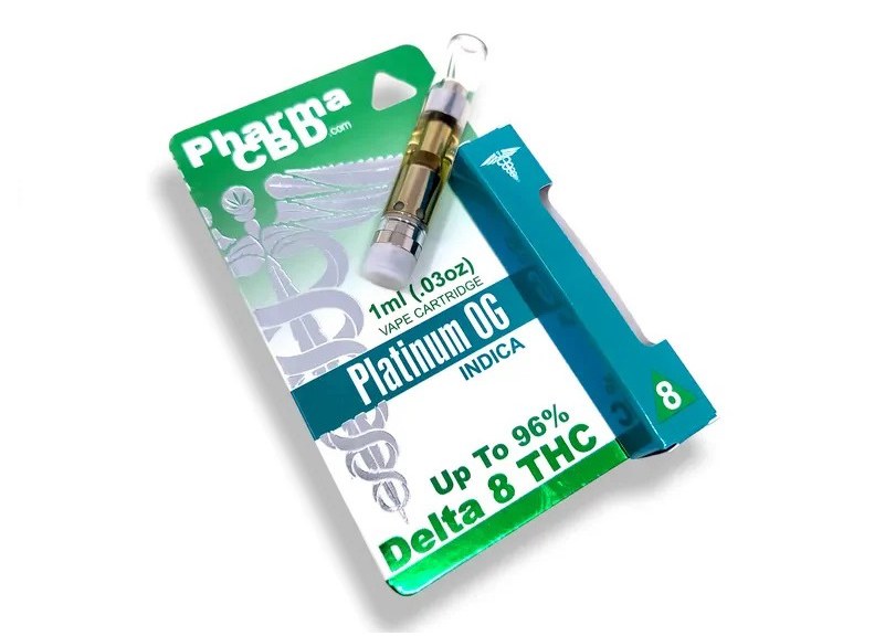 1 ml cartridge with platinum og indica strain from PharmaCBD