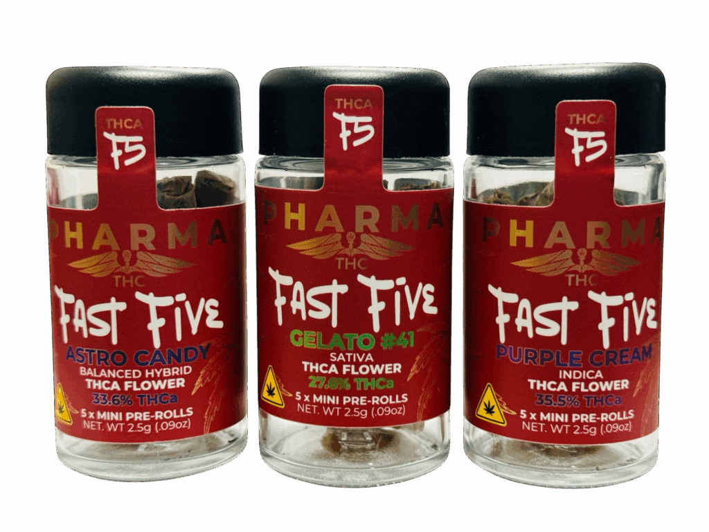 Fast Fives (5 THCA Mini Pre Rolls)