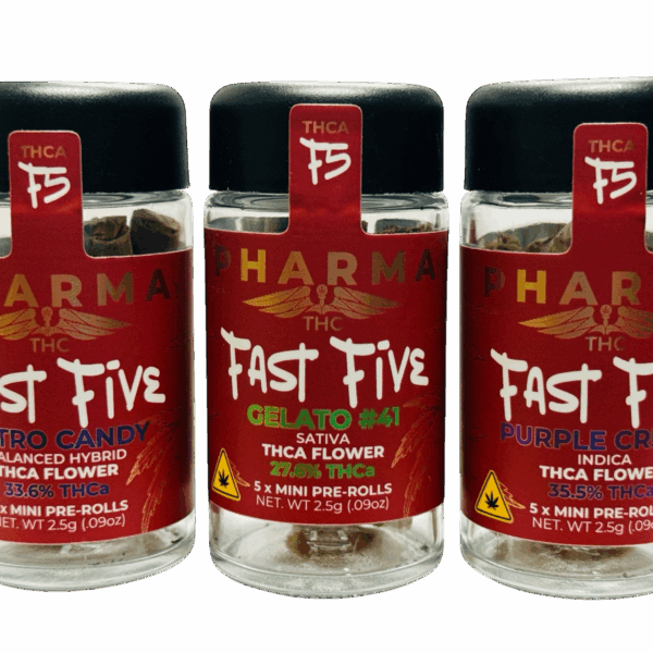 Fast Fives (5 THCA Mini Pre Rolls)