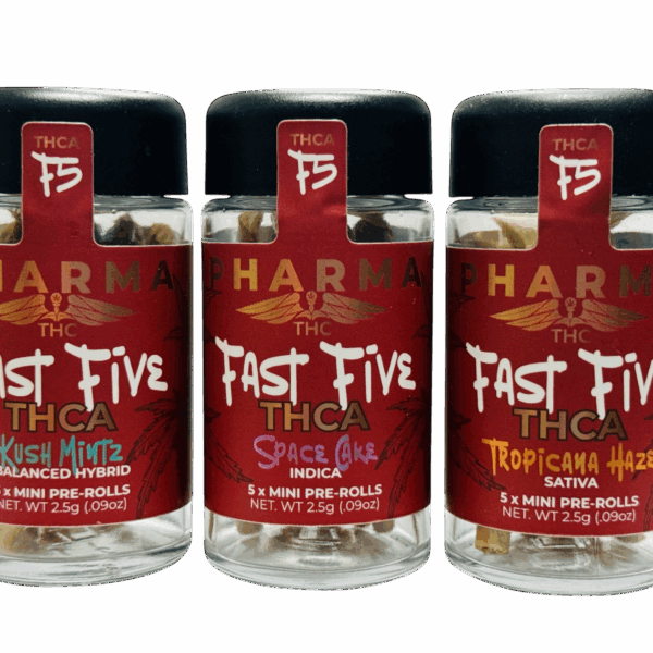 Fast Fives (5 THCA Mini Pre Rolls)
