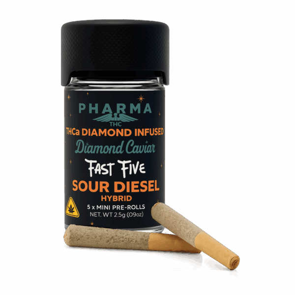 Diamond Caviar Fast Fives (5 THCA Mini Pre Rolls)
