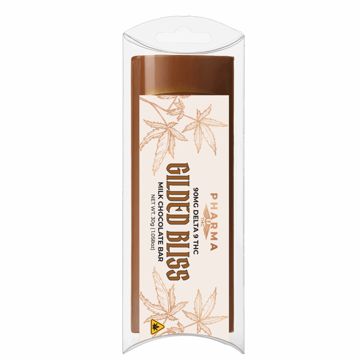 Delta 9 THC Gilded Bliss Chocolate Bar - Image 2