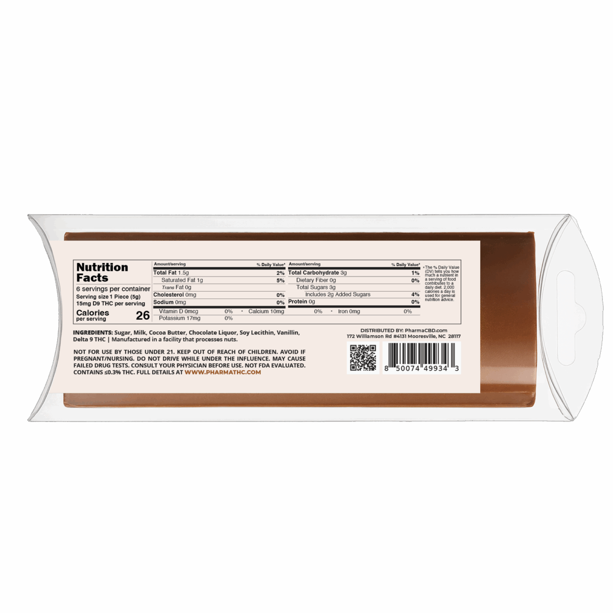 Delta 9 THC Gilded Bliss Chocolate Bar - Image 3