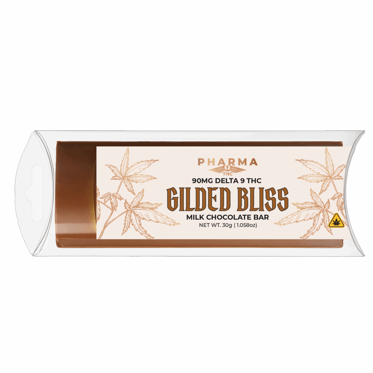 Delta 9 THC Gilded Bliss Chocolate Bar