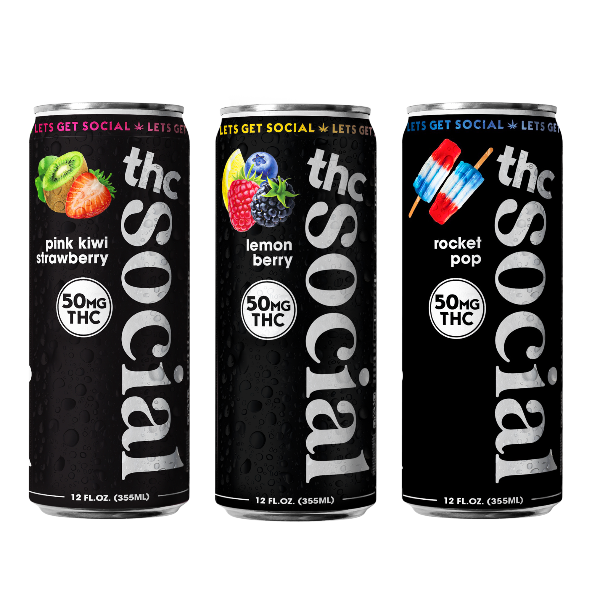 THC Social 50MG THC Beverages