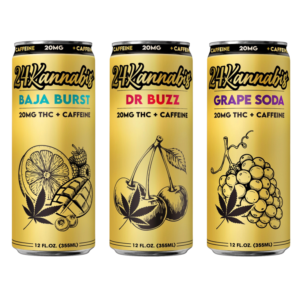 24 Kannabis THC Caffeinated Beverages