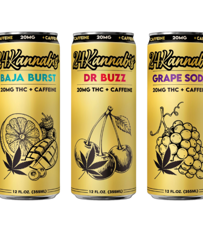 24 Kannabis THC Caffeinated Beverages