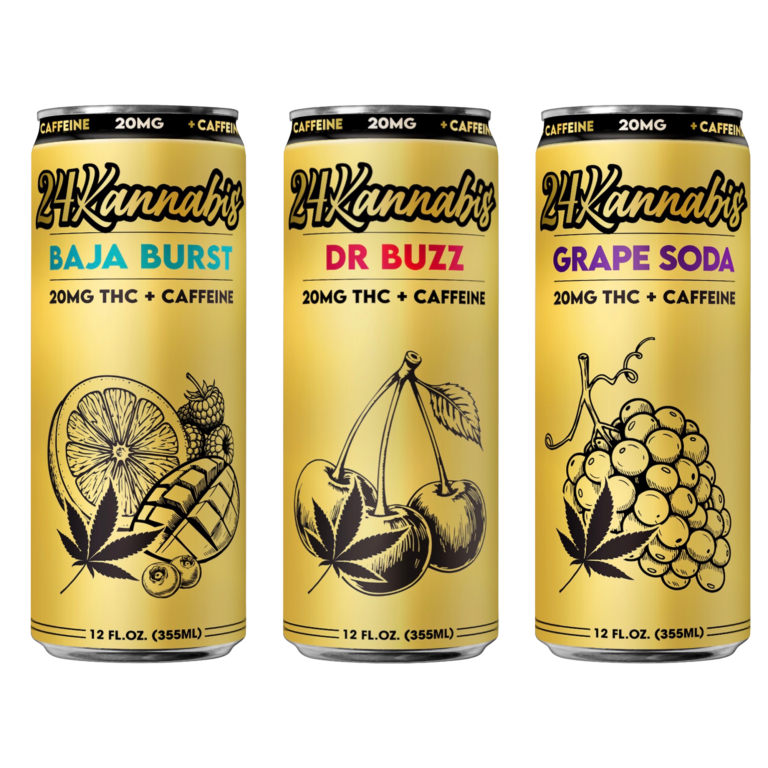 24 Kannabis THC Caffeinated Beverages