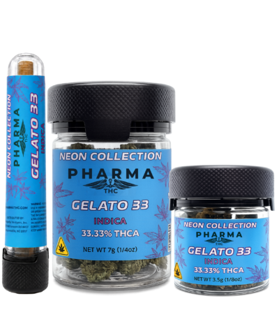 Blue Neon Collection - THCA Flower - Gelato 33