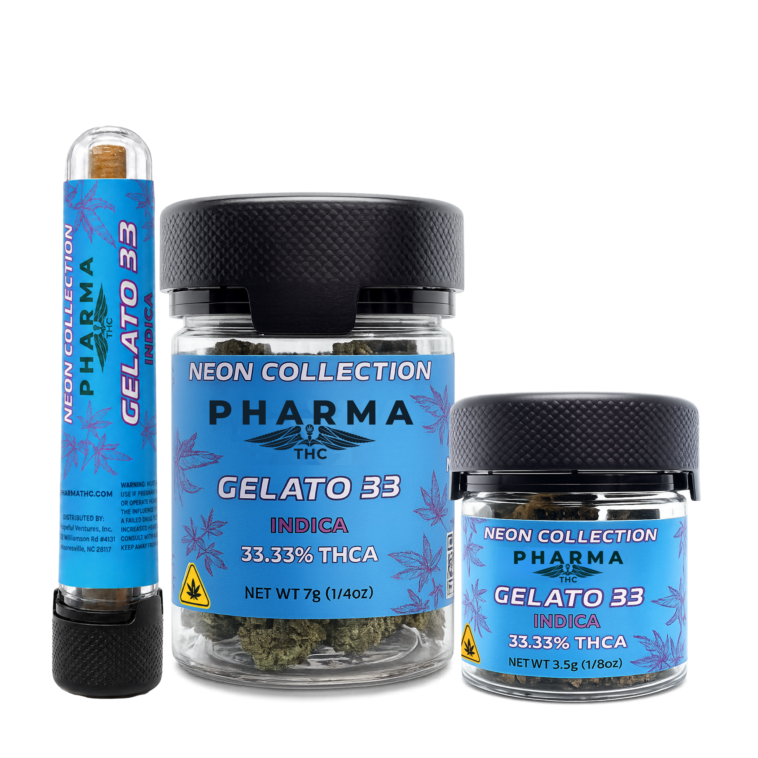 Blue Neon Collection - THCA Flower - Gelato 33