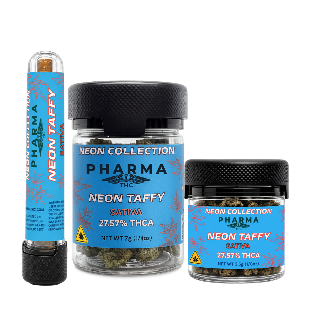 Blue Neon Collection - THCA Flower - Neon Taffy