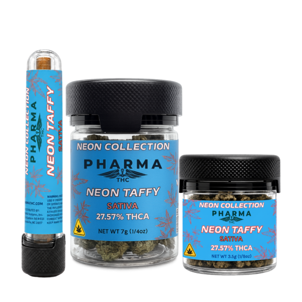 Blue Neon Collection - THCA Flower - Neon Taffy