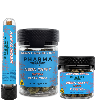 Blue Neon Collection - THCA Flower - Neon Taffy