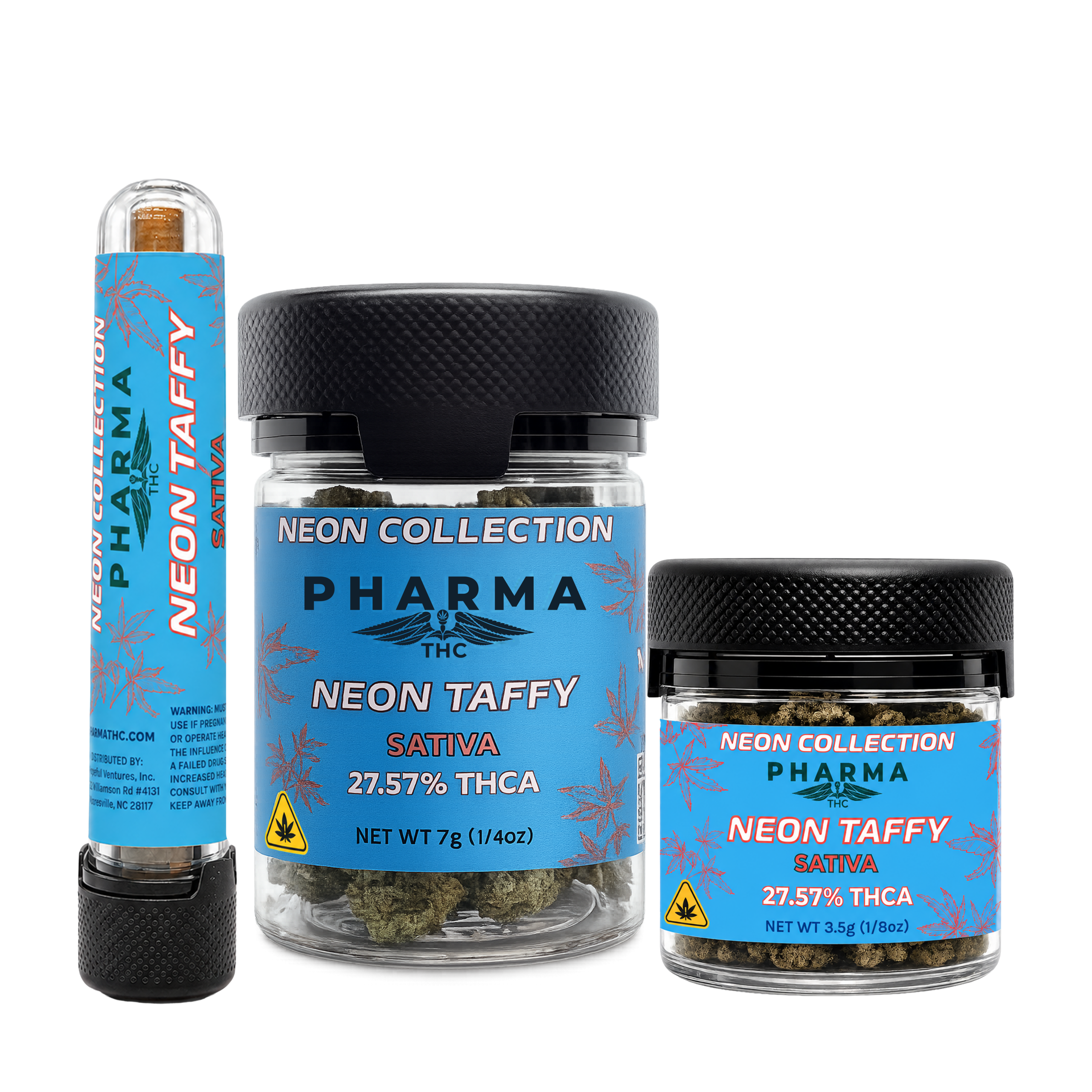Blue Neon Collection - THCA Flower - Neon Taffy